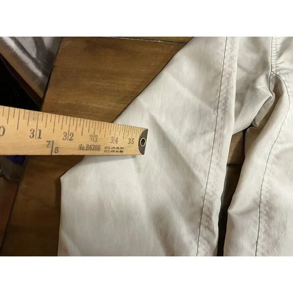 Men's Vintage TIMBERLAND Performance Waterproof Jacket Coat Beige Small/Medium - Picture 10 of 10